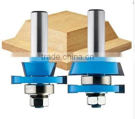 KMJ-1024 woodworking tools cutter,stile & rail router bit set with bearing
