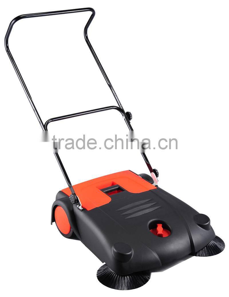 Road cleaning helper Walk Behind Manual Push Floor Broom Sweeper in yongkang