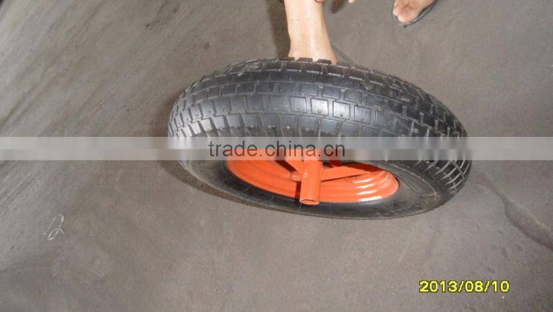 wheel barrow wheel 4.00-8 with steel rim
