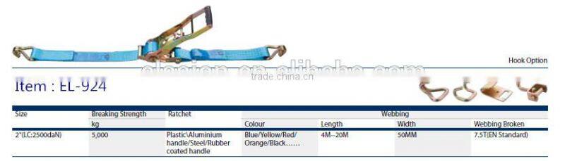 Cargo Lashing, Ratchet Lashing, Ratchet Tie Down with EN standard