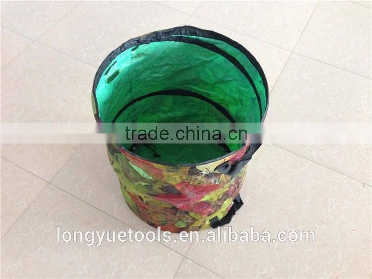 Floral folding plastic pop up garden basket