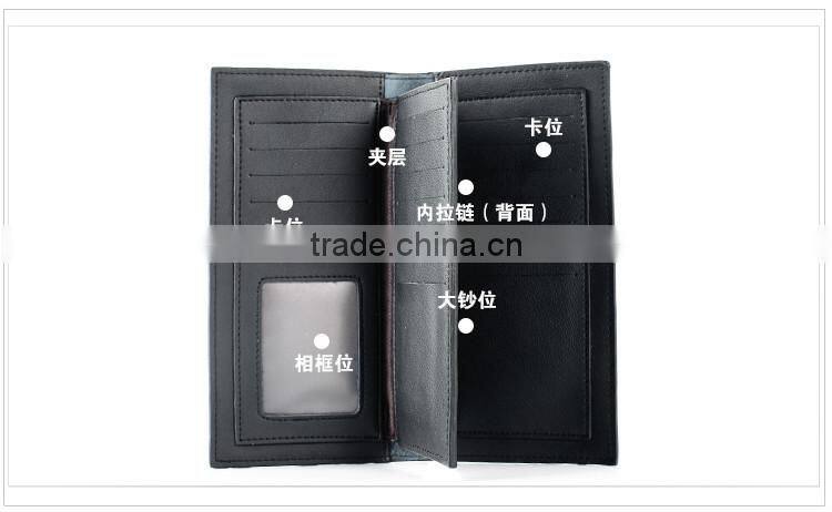 2015 new design leather lady wallet bag for handle