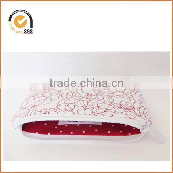 Red Flower Zipper Pouch By Chiqun Dongguan CQ-H02028