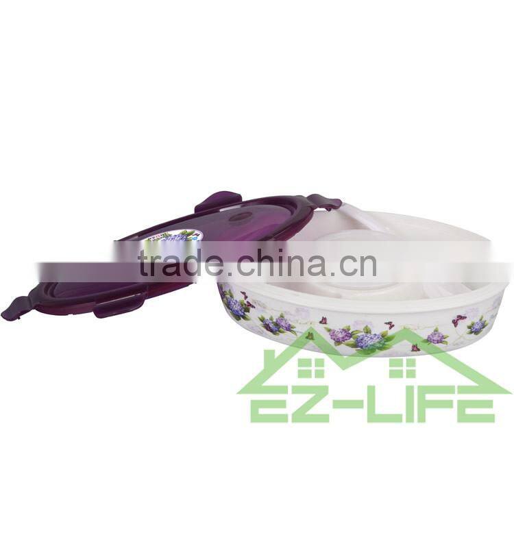 Healthy BPA free microwave oven safe big plastic lunch box for adults