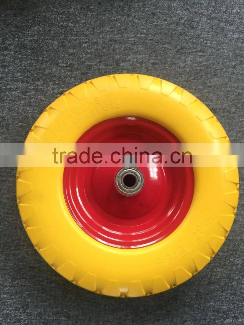 high quality wheelbarrow wheels for trolley 3.50-4