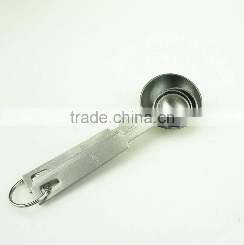 42135 4pcs Stainless Steel Nesting Measuring Cups and Spoons Set