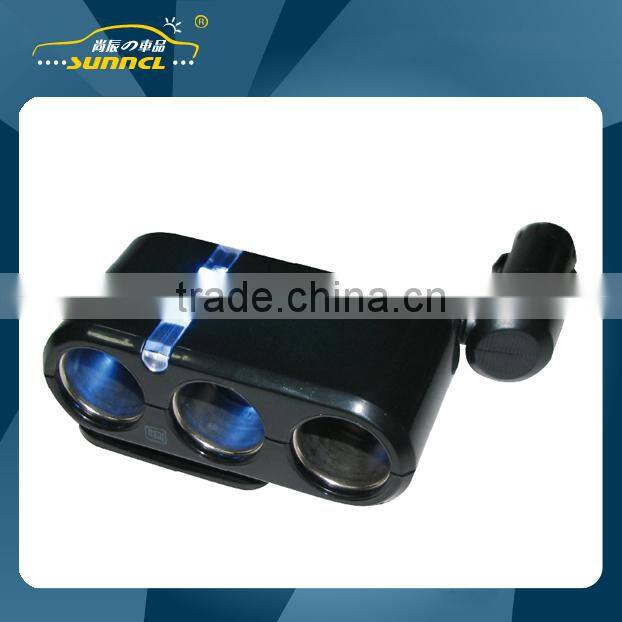 2015 Car Cigarette Lighter 4 way Socket Adapter Plug Socket for iPhone , Tablet