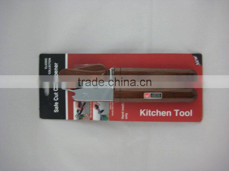 Imitation-wood plastic handle CAN OPENER