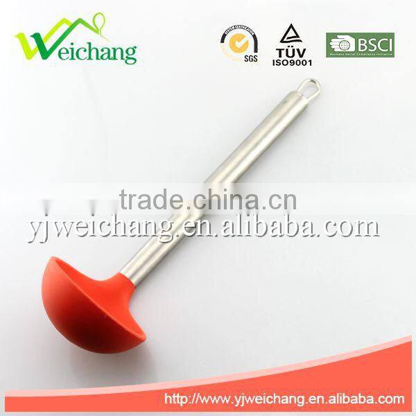WCE247C Premium Silicone utensils ladle Cooking Utensil Gadgets Set with S.S. handle