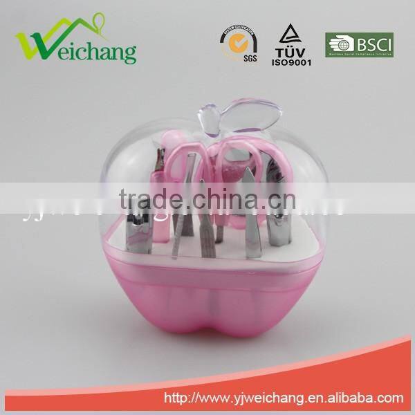 WCJ269 Manicure Set with Apple-shaped Pack(pink package)