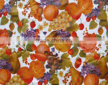 Fashion Pattern Printed Plastic Tablecloth pvc Table cover