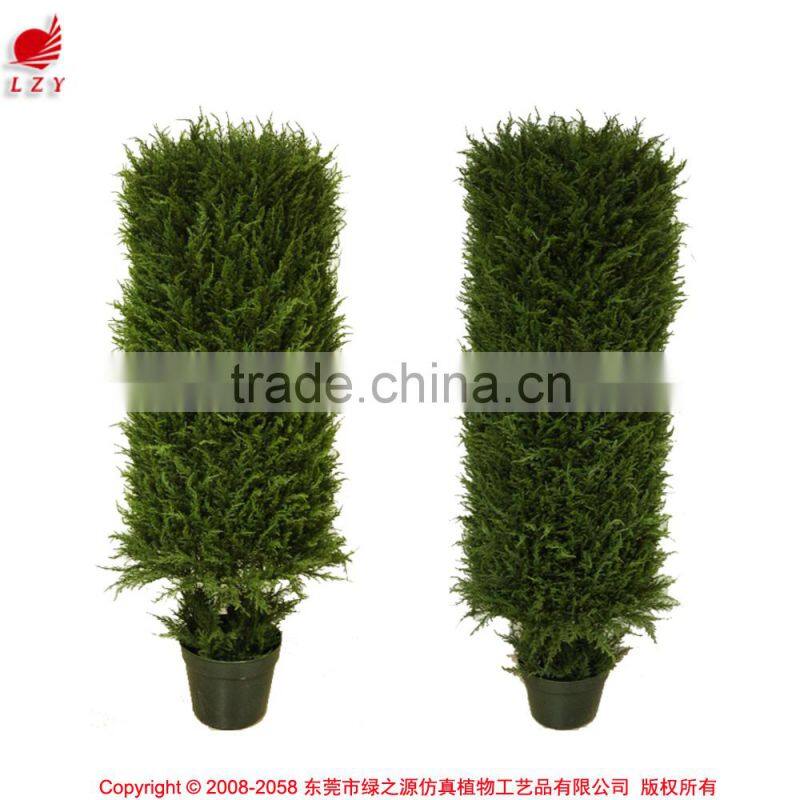 Fake decorative milan grass boxwood tree for christmas showcase decoration