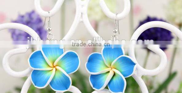 Hot sell Hawaiian plumeria Flower earring Designs for Women