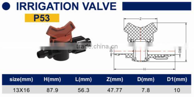 TY High quality PP compression fittings IRRIGATION VALVE eco-friendly Cheap Price Full Size factory price list discount