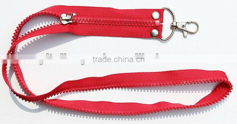 customize special zipper lanyard,fashion zipper lanyard