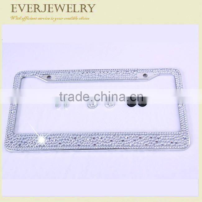 2017 charming and shining crystal car licence decorations