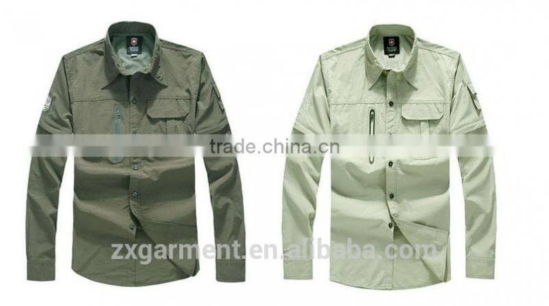 ZX Wholesale Fishing Shirts/Tournament Fishing Shirts/Vented Fishing Shirts/mens long sleeve shirts In Custom Design