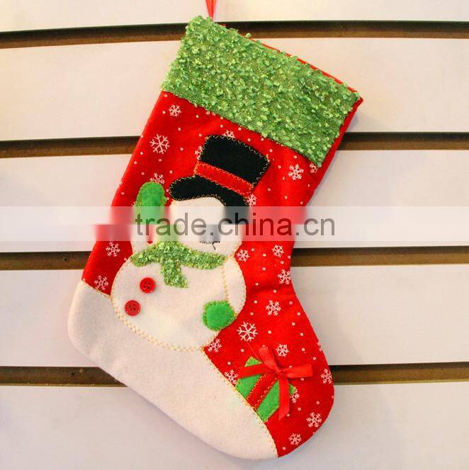 Merry Christmas sock Santa Claus sock in stock Handmade christmas stocking sock Xmas decoration
