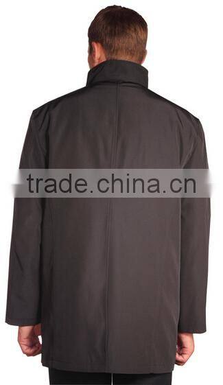 Men's Black Convertible Microfiber Jacket