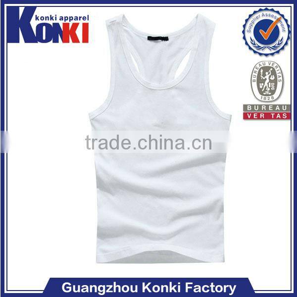 Custom plain mens gym tank top