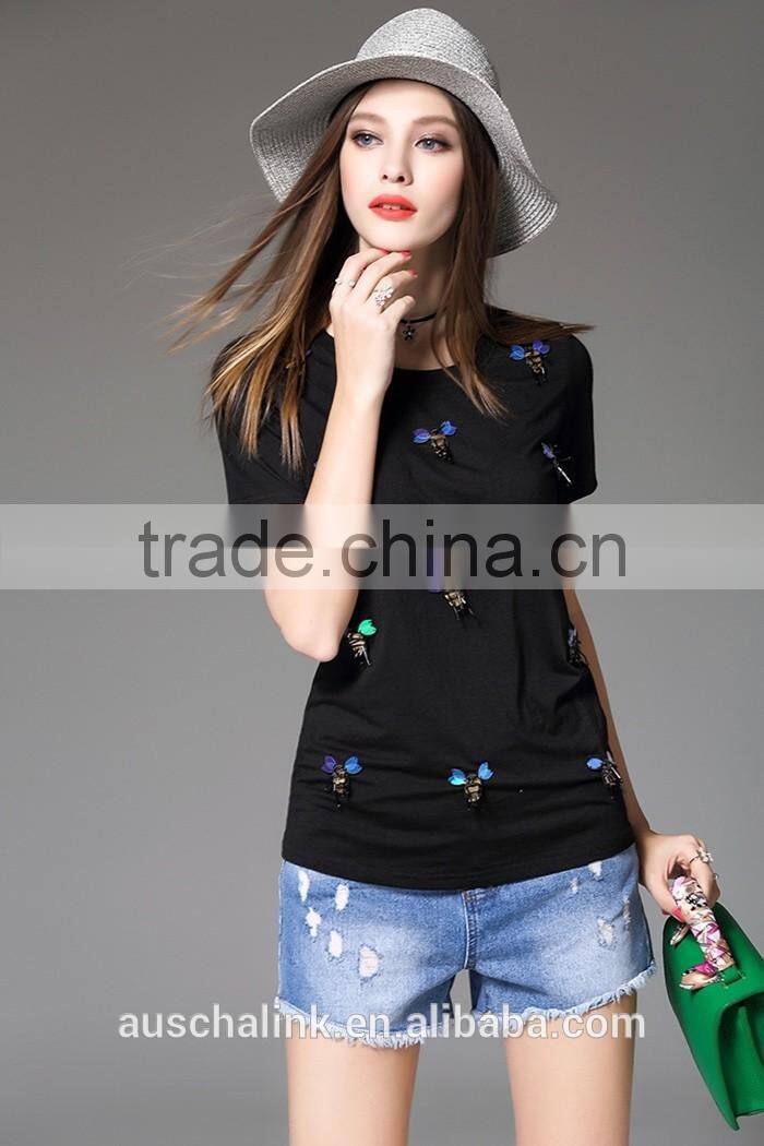 auschalink outdoor summer ladies short jeans pants lowest price