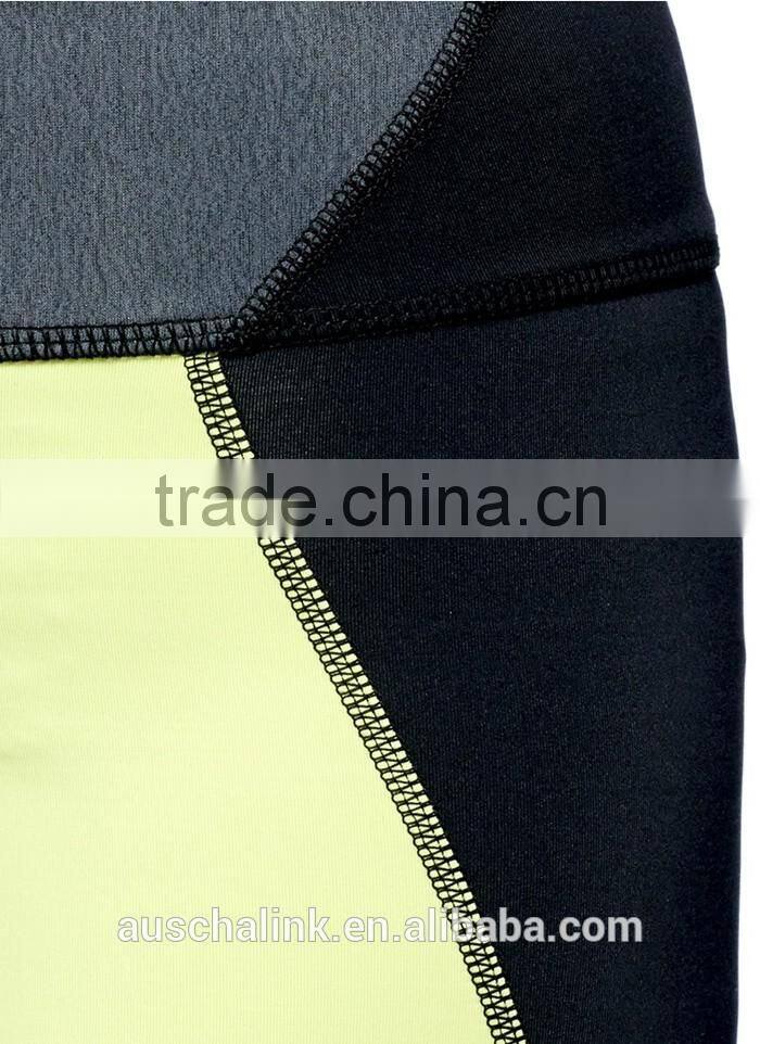 2016 unique design lady neon colourblock mountain bike shorts customized