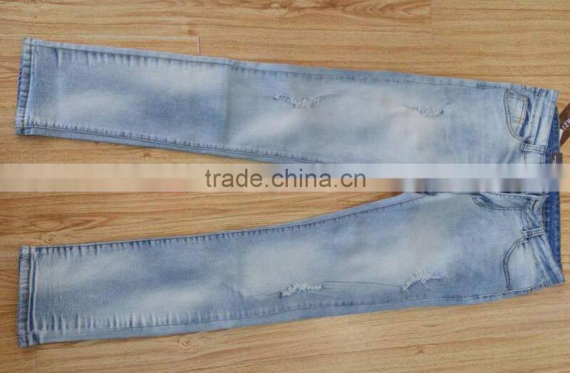 GZY jeans 2017 jeans for men narrow bottom jeans