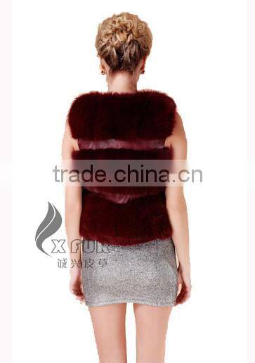 CX-G-B-115C European Fashion Genuine Fox Fur Vest
