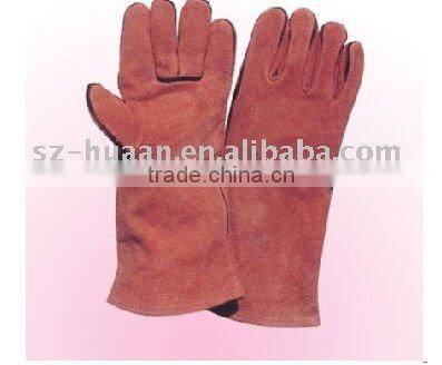 Supply working gloves leather safety gloves