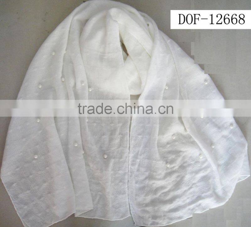 Hot Popular spring pearl designer scarf