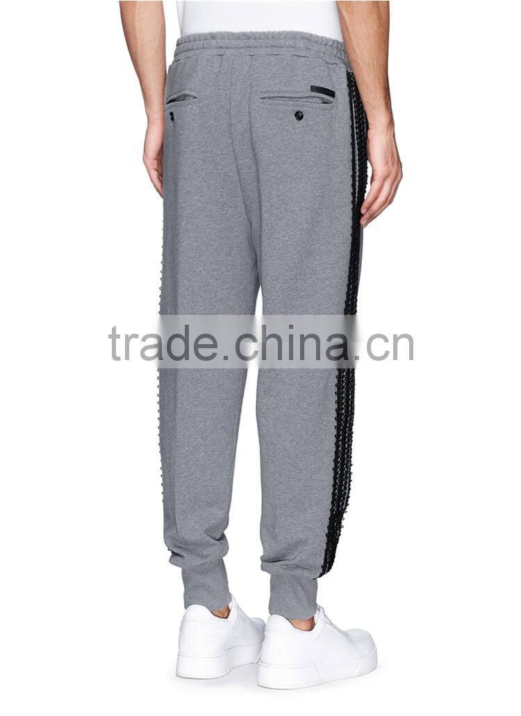 Men casual sport sweat pants cotton pencil pants jogging trousers