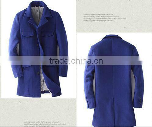 Fashion Long Wool Men Coat Design