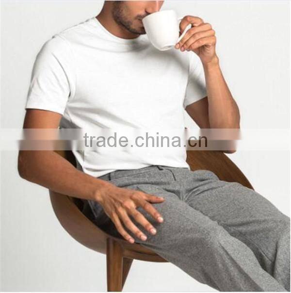 Hot sale round neck slim fit men t shirt