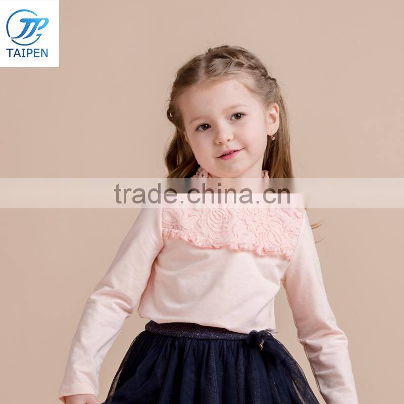 2017 Spring Girls 2pcs Set Of t Shirt And Short Pants With Legging Children Clothing Jacquard t Shirt With Pleated Hem