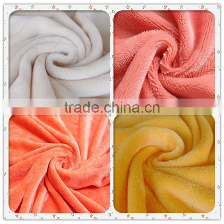 Thick polyester flannel fabric