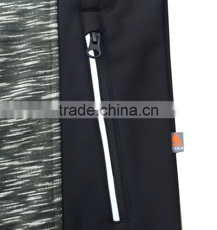 Windproof fitness jacket grey cloth casual wear