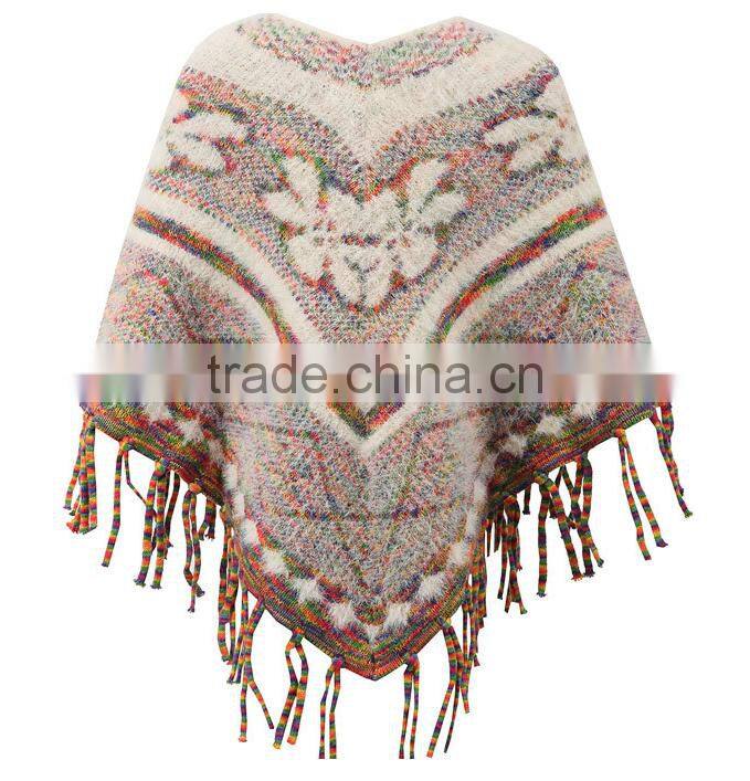 New Fashion Girl Knitting pullover Poncho Sweater