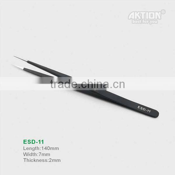 AKTION BRAND advantage products ESD Anti-static stainless steel tweezers