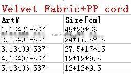2014 fashion Velvet fabric sewing kit basket NO13421