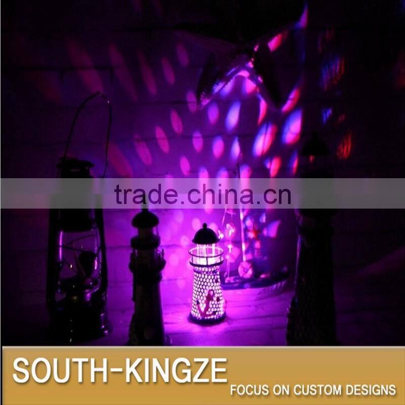 LED Lightable Iron Metal Lighting Tower Desktop Decoration