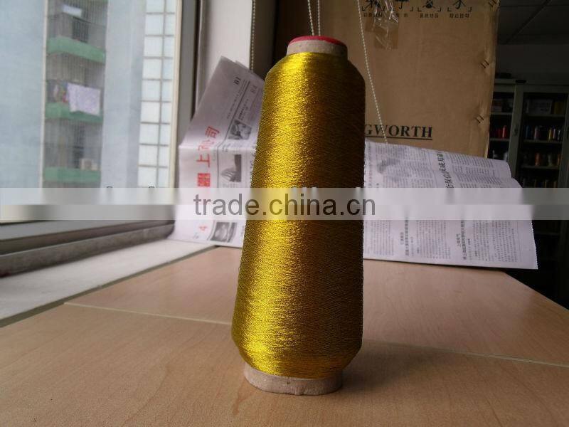 M type shiny metal thread fabric for clothes with good quality