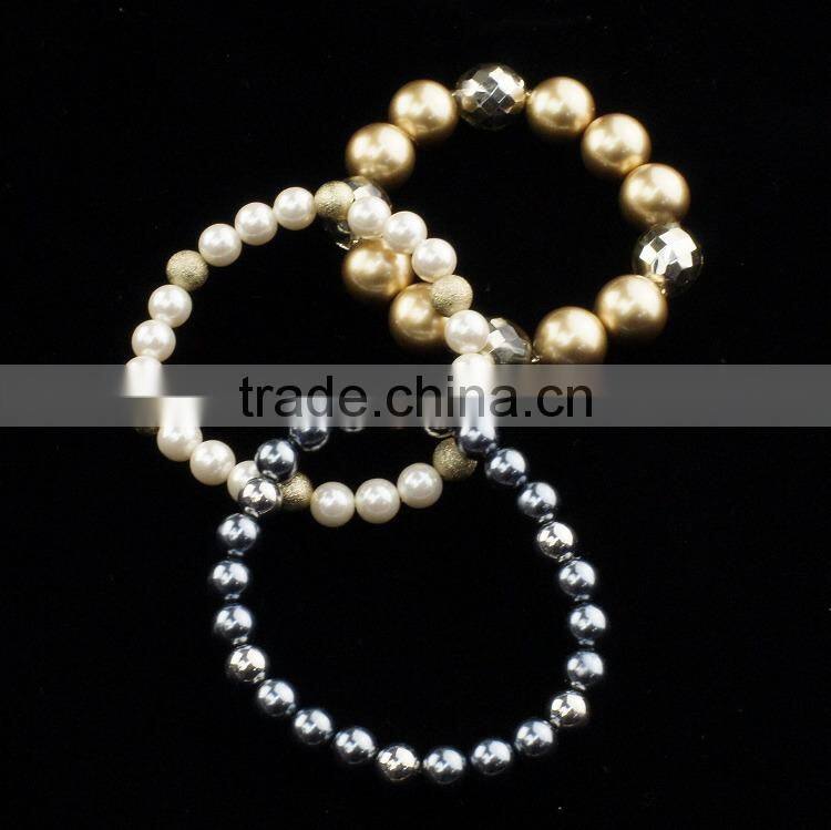 High quality colorful imitation pearl set made in Japan