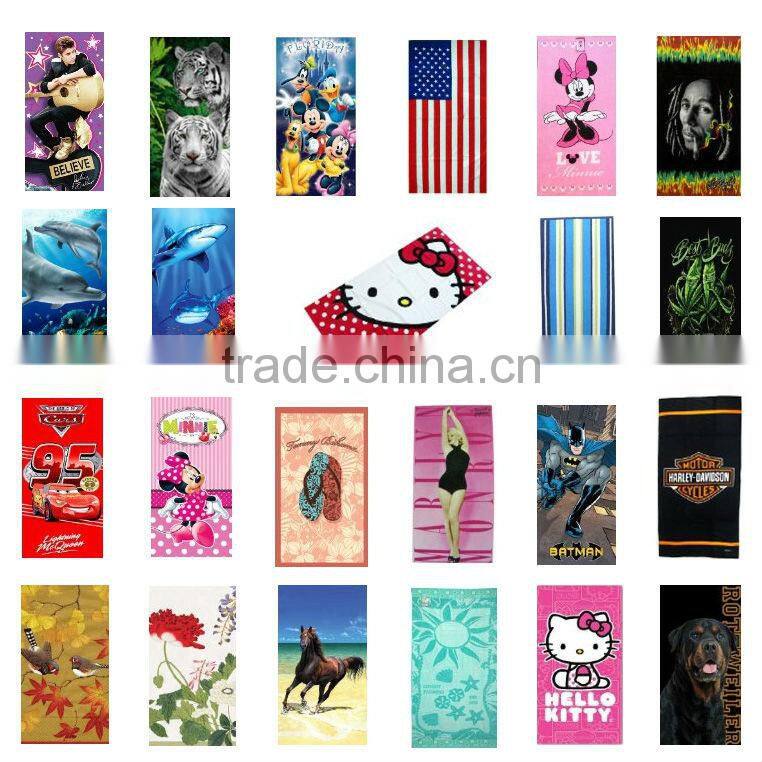 big towel with printing 70*140