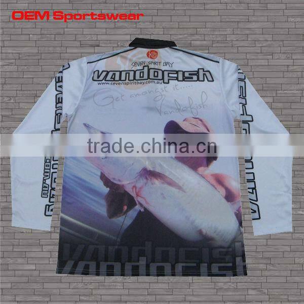 High quality Wholesale Sublimation Fishing Shirt