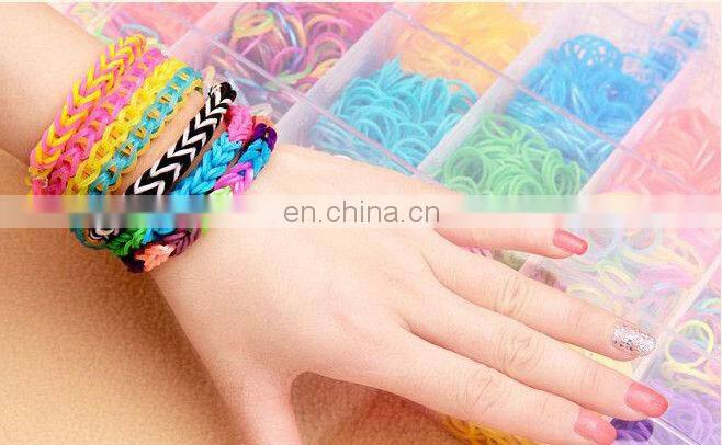 2014 Hot Selling DIY Colourfull cheap rainbow rubber bands RL-0002