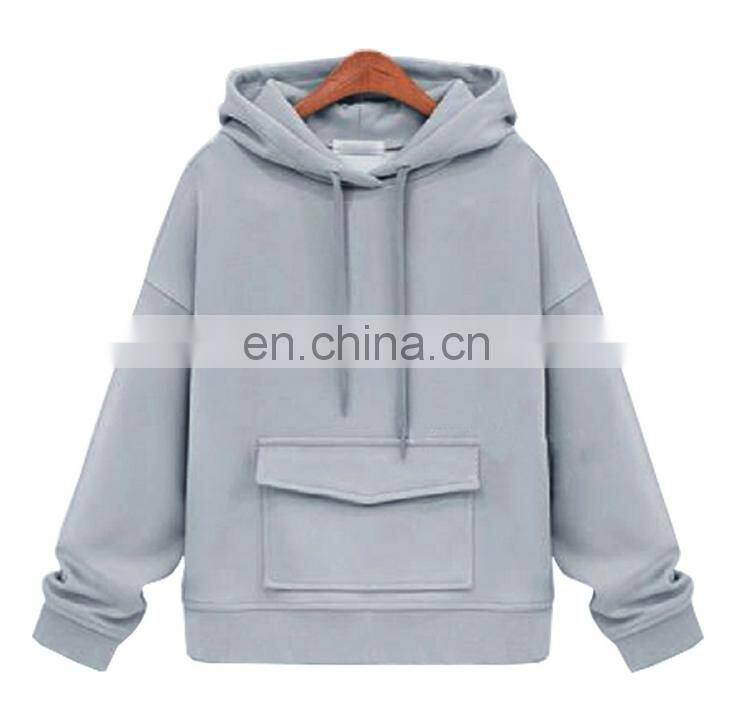 Hot Womens Ladies Plain Hoodie Fleece Sweatshirt Cotton Hooded Coat Pocket Hoody