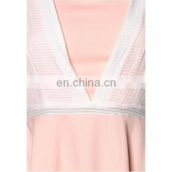 OEM 2016 women casual dress fashion sleeveless layered lace dress