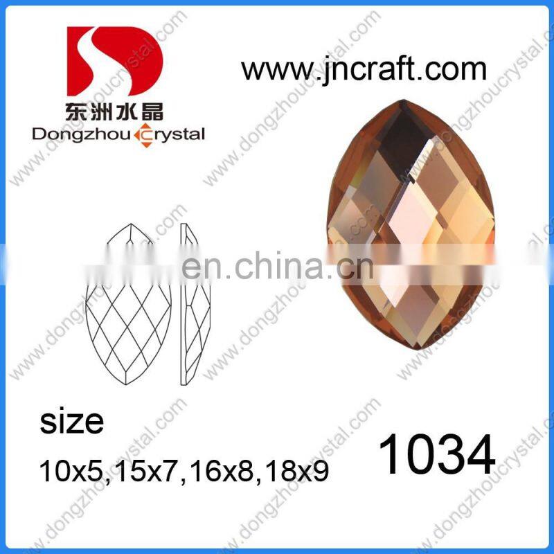 Wholesale Loose Crystal Garment Beads Mirror Glass Stone for Clothing Decoration