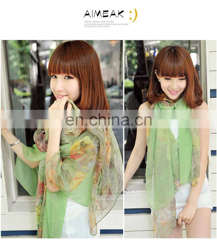 2015Elegant and fashionable women's scarf shawl autumn green
