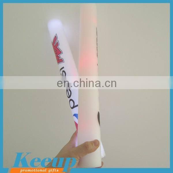 Promotional custom logo LED foam stick